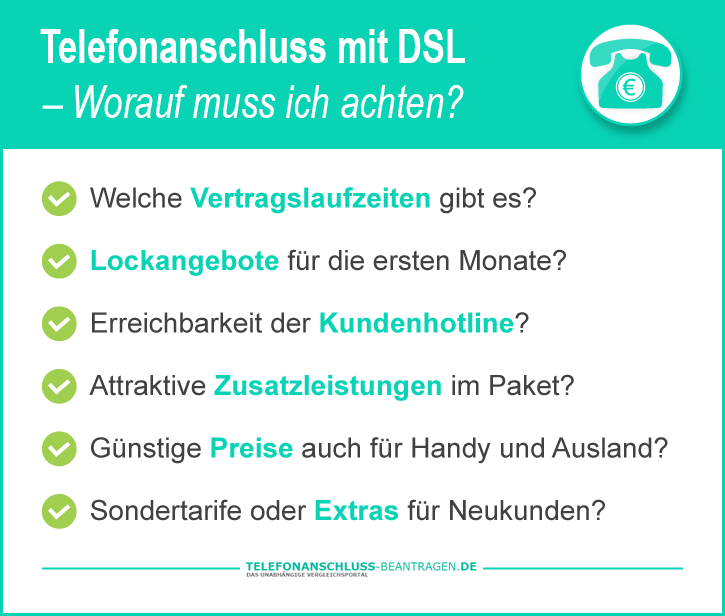 Telefonanschluss mit DSL