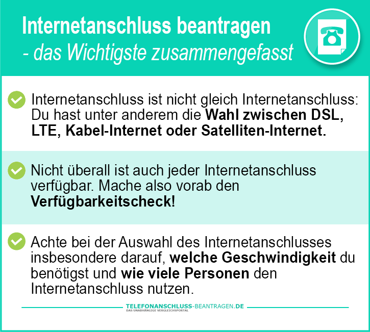 Wie Internetanschluss beantragen