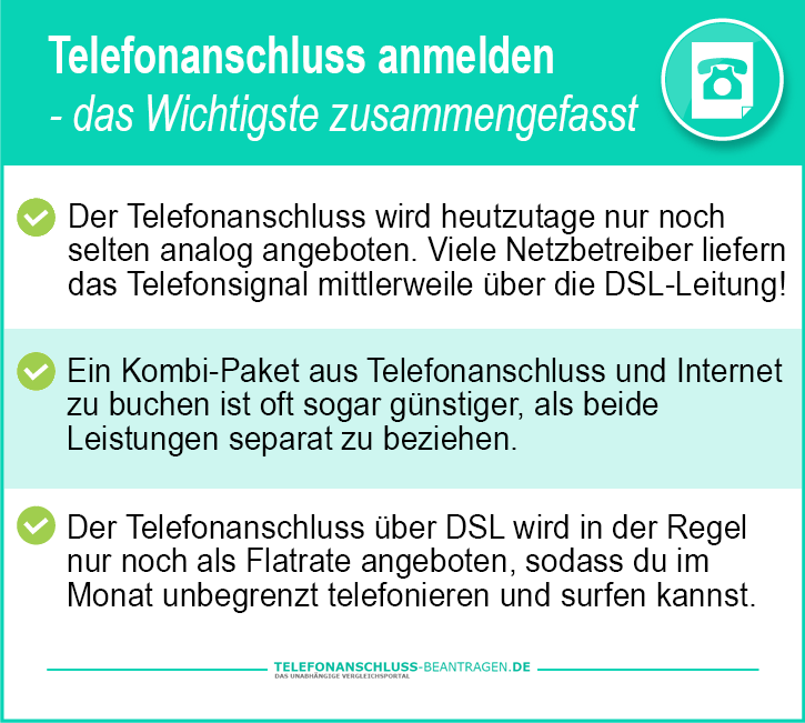 Wie Telefonanschluss ammelden